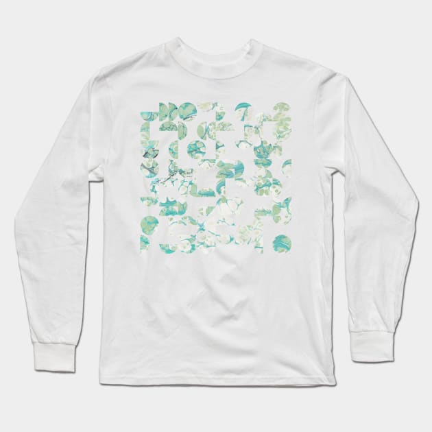 Mid Century Modern Ley Lines Long Sleeve T-Shirt by MarbleCloud